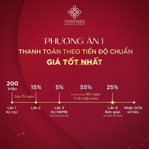 Tổng hợp quỹ hàng, Tiến độ khai trương và chính sách hấp dẫn tại Vinhomes Golden Avenue