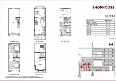 Mẫu thiết kế chi tiết các sản phẩm Golden Avenue:Thiết kế Biệt thự, liền kề,shophuse