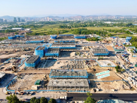 Cập nhật tiến độ xây dựng Tháng 10 vinhomes Golden Avenue móng cái